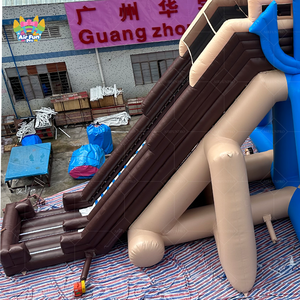 <span class=keywords><strong>Toboggan</strong></span> aquatique gonflable géant commercial en PVC pour l'extérieur avec <span class=keywords><strong>piscine</strong></span> amovible pour la cour - Product Image 3