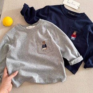 Children's Long Sleeve T-Shirt Striped Solid Color Cotton <b>Base</b> <b>Layer</b> Shirt Boys Autumn Wear - Product Image 3