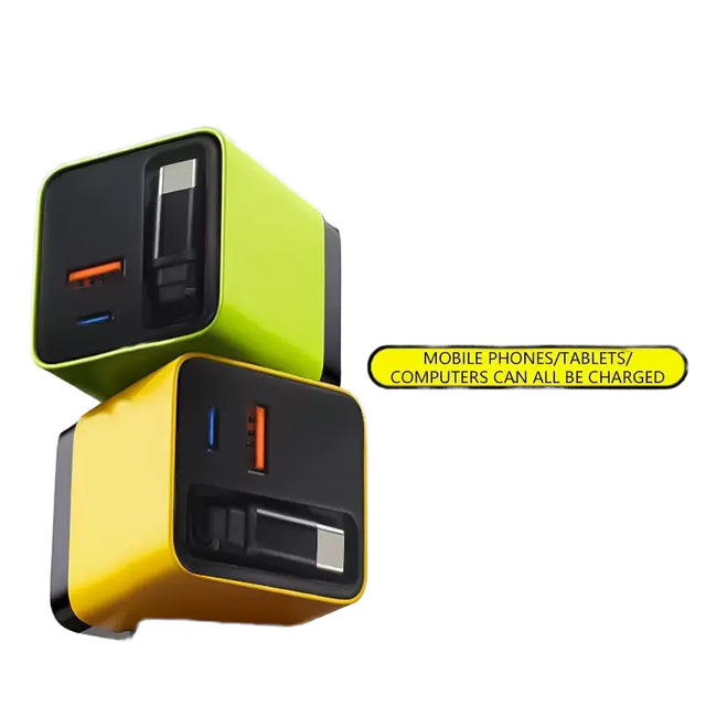PD 3.0 45W Fast Charging Electric Foldable Retractable Multi Port 3-in-1 Laptop Power Supply Adapter OTP US/EU/UK Plugs Phones