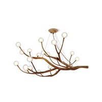 Conception JACKSUN pour le hall d'hôtel Art Pendentif Lumière Café Hall d'exposition-Lustre en résine de bois de verre créatif personnalisé