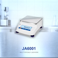 Balance analytique de 600 g pour l'analyse du ciment, de la céramique et des polymères, résolution de 0,1 g, écran de protection en verre, JA6001