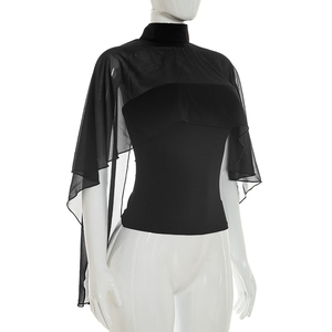 Viviblook Y26TP167 Top Casual de Verano para Mujer, Nuevo Top Transparente con Tirantes y Cintura Ajustada para Damas - Product Image 3