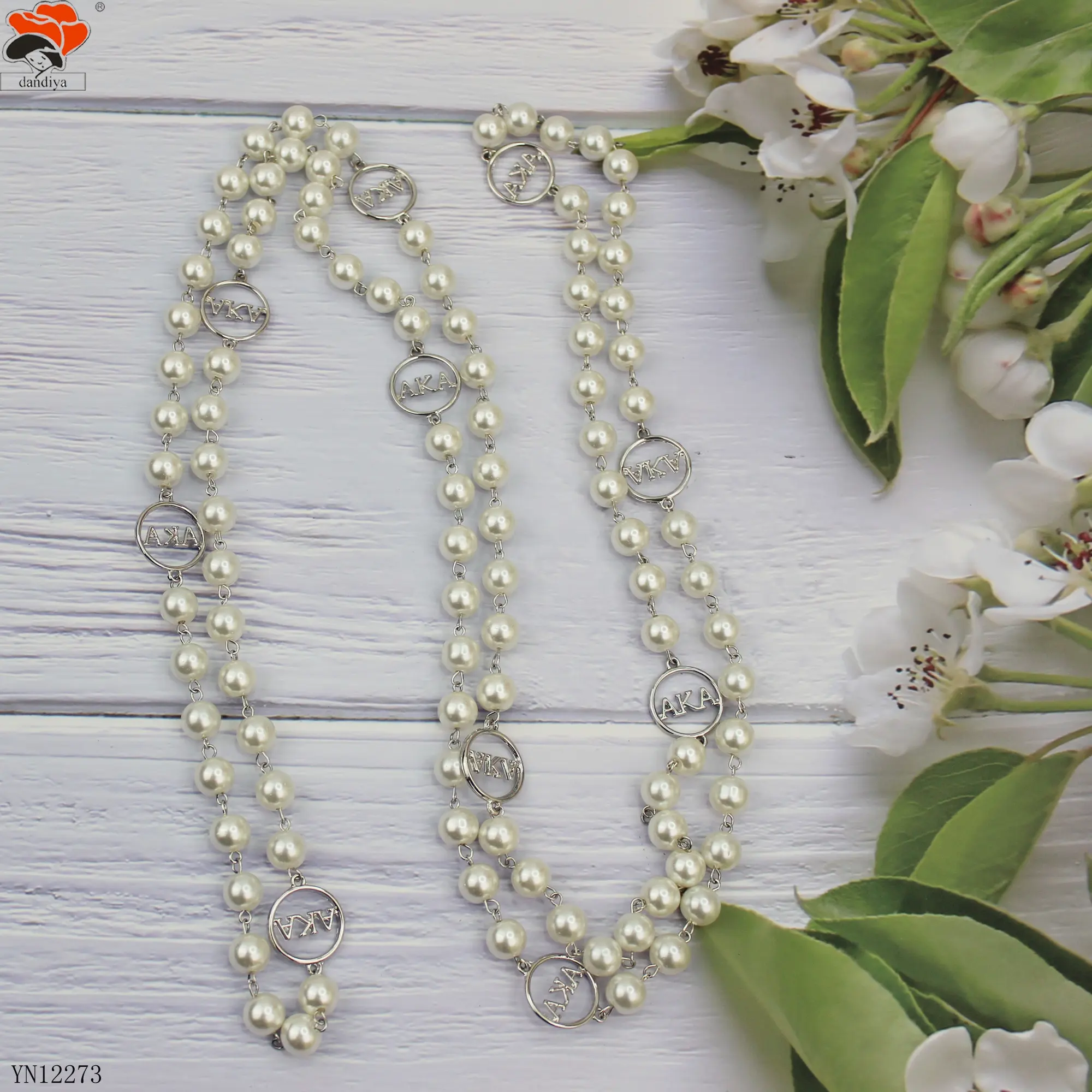customization 68 inch double strand Long Glasses pearls NECKLACE Greek Sorority &Fraternity products Jewelry CEP XHO