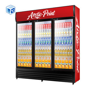 ثلاجة عرض عمودية قائمة، فريزر عرض تجاري، ثلاجة عرض للسوبر ماركت، تبريد عرض بـ 2 أو 3 أبواب - Product Image 3