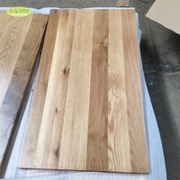 Comptoir en bois de chêne blanc massif personnalisé, pour Restaurant/bord collé, table en bois de chêne blanc fini