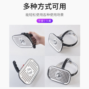 Linterna frontal de 82 LED recargable con luz ultravioleta, portátil para camping, con diadema ajustable - Product Image 1