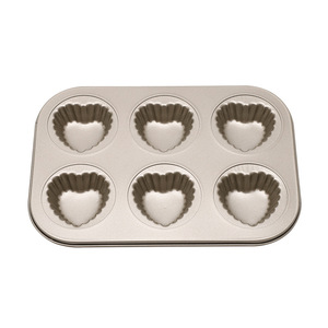 Heart Shape Cake Mold 6 Cavity Non Stick Baking Pan Oven Safe For Cake Making - Product Image 4