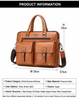 Maletín Vintage para Portátil de Negocios, Bolsa de Mensajero para Hombre, Bolso de Hombro con Múltiples Bolsillos, Gran Capacidad, para Computadora, Tablet, Trabajo y Viajes