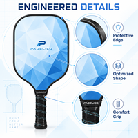 Raquette de pickleball personnalisée légère en fibre de verre 2027, approuvée USAPA pour les sports de loisirs en intérieur et en extérieur