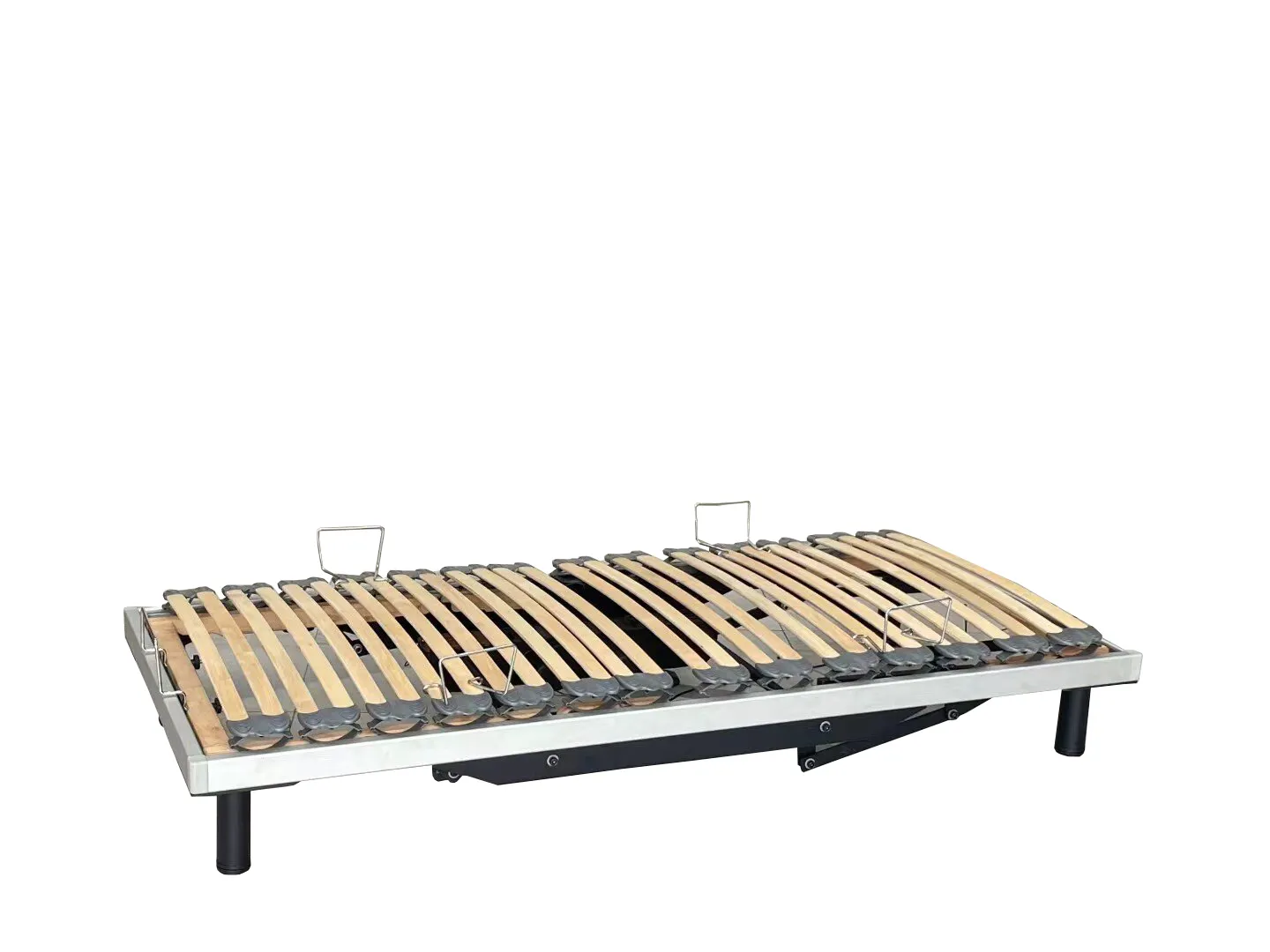KIM YACHART新しいデザインの看護ベッド木製ファミリーフラットベッド電気的に調整可能なスラットベッドスラット付き無垢材キングベッドベッド