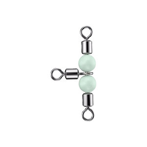 Connecteur pivotant lumineux pour la pêche <span class=keywords><strong>en</strong></span> <span class=keywords><strong>mer</strong></span>, pivotant à trois voies, séparateur <span class=keywords><strong>de</strong></span> ligne, pivotant <span class=keywords><strong>en</strong></span> forme <span class=keywords><strong>de</strong></span> T, pivotant à trois voies pour la pêche, attaches à ressort - Product Image 1