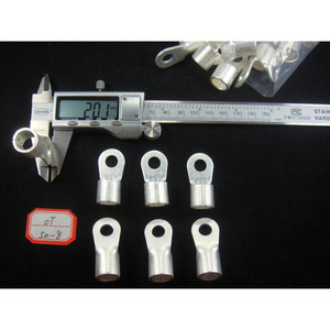 Terminales de Anillo de Cobre Puro OT50-8, 2.0mm de Espesor, Tipo O Prensado en Frío, Bloque de Terminales para Cableado Eléctrico - Product Image 1