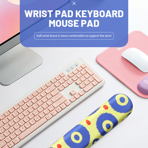 Tùy Chỉnh Splice Colour Phim Hoạt Hình Bàn Phím Chống Trượt Cổ Tay Phần Còn lại Pad Chuột Pad Bộ Nhớ Bọt Cho PC Máy Tính Chơi Game Chuột Pad - Product Image 1