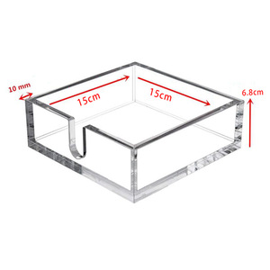 Boîte de rangement pour serviettes en acrylique Yun Zhuo, transparente, rectangulaire, organisateur de cuisine pour vaisselle - Product Image 2