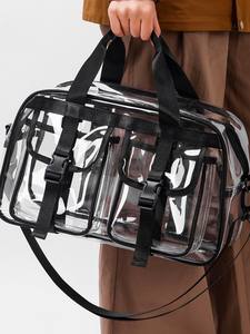Mochila grande de PVC transparente para mujer, impermeable, personalizada, bandolera, bolsa de viaje deportiva - Product Image 4
