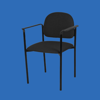 Chaise de loisirs simplifiée avec accoudoir pour les visiteurs JYX-WC-04FR