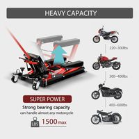 Plateforme de levage de moto hydraulique à double cisaillement de haute qualité pour l'entretien