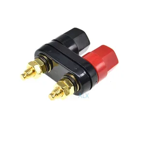 Dual Banana plugs Couple Terminal blocks Red Black Connector 4mm jack audio Amplifier Terminal Binding Post Speaker socket