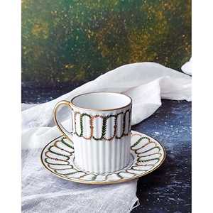 Service à café en porcelaine de luxe de Sèvres pour six personnes, ensembles de tasses à thé vintage élégants, cuillère élégante moderne pour les goûters, hôtels modernes - Product Image 2