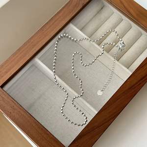 Collier pendentif goutte d'eau Paraiba multicouche en argent sterling S925 Wenchi, design de luxe haut de gamme, bijoux tendance - Product Image 3