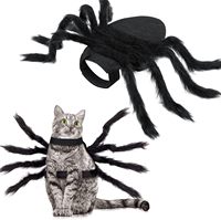 Costume d'araignée pour animaux de compagnie, tenue de cosplay en tissu feutré, vêtements pour petits animaux, décoration d'Halloween
