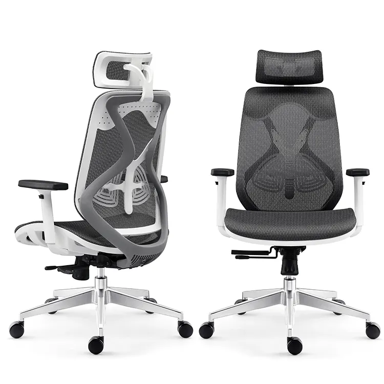 Fashional High Quality Ergonomic Mesh Executive Office Lifting Swivel Chair With Lumbar Support Regulate