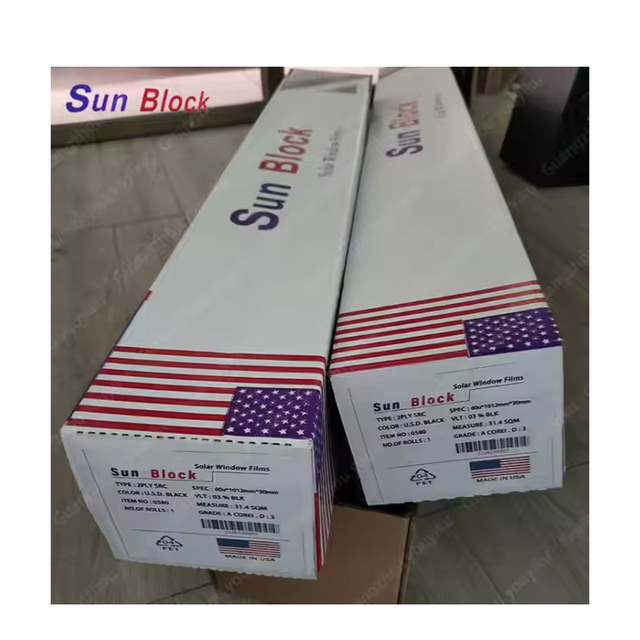 Sun Block 2PLY Window Film Car Protection Glass Window Film 1.52m X 30m Window Tint 99% UV-Proof Solar Film
