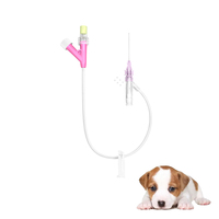 Best Seller Cánulas intravenosas médicas 22G 24g 26G Cánula intravenosa de plástico desechable de polipropileno para animales de laboratorio veterinario