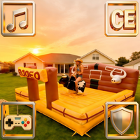 Taureau mécanique gonflable commercial certifié CE pour événements extérieurs, idéal pour la location ou la vente – Jeu de taureau fou d'occasion