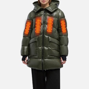 Veste chauffante imperméable pour <span class=keywords><strong>femme</strong></span> personnalisée, veste chauffante pratique pour les voyages, veste matelassée intelligente pour le ski, les voyages - Product Image 1