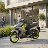 Scooter sportif à essence 125CC personnalisable, homologué EURO 5, vitesse maximale de 80 km/h, système de frein à disque avant robuste