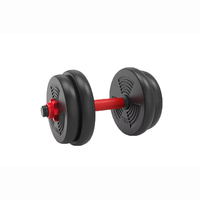 Kit de poids d'haltères en fonte portable robuste de 10 à 50 kg pour équipement de salle de sport à domicile, ensemble réglable unisexe