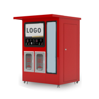 Distributeur d'eau minérale pure à double compartiment avec lecteur de cartes intelligentes pour immeubles et complexes résidentiels