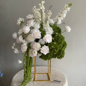 <b>Artificial</b> <b>Flower</b> Ball Pink <b>Flower</b> Baby Breath Rose <b>Flower</b> Ball Wedding Centerpieces for Wedding Table Party Decorations - Product Image 4