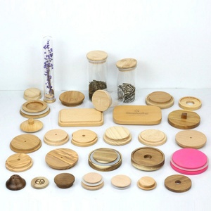 Manufacturers Directly Supply Bamboo and Wood Cup Lid Seal Glass and Wood Lid - Product Image 2