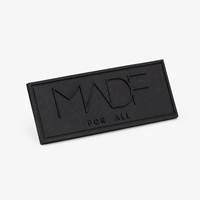 Logo de marque personnalisé lettres Silicone & PVC caoutchouc Patch noir étiquettes thermocollantes pour la couture de vêtements vêtements sacs chaussures
