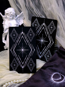 Cartas del <span class=keywords><strong>Tarot</strong></span> de la Llegada, Juego de 78 Cartas del <span class=keywords><strong>Tarot</strong></span> de Papel con Núcleo Negro, Cartas de Estrella Blanca de Carlo - Product Image 3