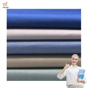 Rundong High quality 140GSM poplin roll viscose spandex twill polyester fabrics cotton fabric