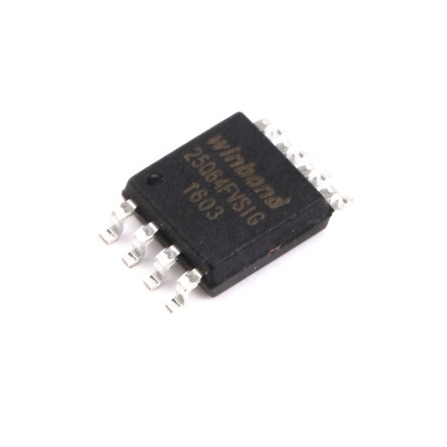 Winbond W25Q64FVSSIG 64Mbit SPI Flash Memory IC 8MB nor Quad SPI 104MHz SOIC-8 Surface Mount