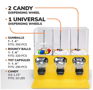 Distributeur automatique de bonbons 3-en-1 populaire 2025 avec une capacité de 300 à 600 unités pour les centres commerciaux et les supermarchés d'Asie du Sud-Est - Product Image 2