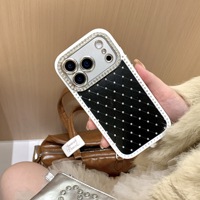 Coque de téléphone de luxe en strass pour iPhone 17 Pro Max 16 15 14 13, étui scintillant en diamant pour femme, vente en gros