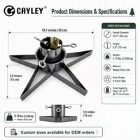 Support de base en métal en forme d'étoile pour sapin de Noël, stable, pour sapin de Noël artificiel ou naturel, décoration intérieure pour fêtes et maison, vente en gros