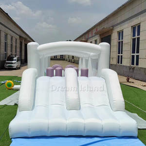 Castello Gonfiabile <span class=keywords><strong>con</strong></span> Scivolo e Soffiatore, Parco Giochi Morbido <span class=keywords><strong>con</strong></span> <span class=keywords><strong>Ostacoli</strong></span> per Bambini e Adulti, Accessorio Economico - Product Image 4