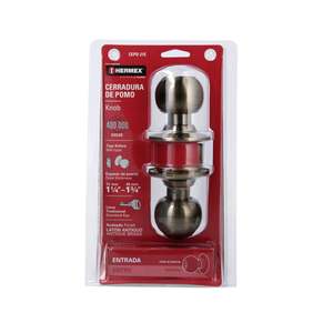 Hermex CEPO-21E a forma di palla serratura per porta in ottone antico serratura da infilare per uso domestico chiave per sbloccare la chiave in acciaio resistente ottone in lega di zinco - Product Image 1