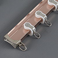 Rail incurvé en alliage d'aluminium haute performance système de voie de fenêtre efficace accessoires de voie de main courante pliée rails de poteaux de rideau