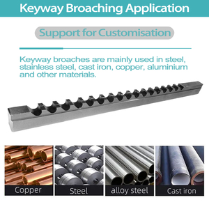 Outils de brochage <span class=keywords><strong>HSS</strong></span> avec cales métriques 7 mm 8 mm, outil de brochage, fraises de brochage pour cuivre et <span class=keywords><strong>acier</strong></span> - Product Image 5