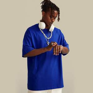 Camiseta Oversize con Hombros Caídos para Hombre, Impresión Personalizada, Camisetas con Impresión DTG al por Mayor, Crea tu Logotipo - Product Image 1