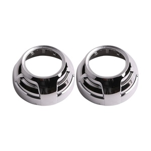 SANVI Wholesale Price 3 Inch Angel Eyes' Cover Chrome Color HID Projector Lens Kits Shrouds Cover Car <b>Accessories</b> - Product Image 1