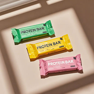 Custom Heat 3 Side Seal piatto sacchetto caramella biscotto gelato energia ai funghi cioccolato barretta di proteine Granola sacchetto di imballaggio alimentare - Product Image 5