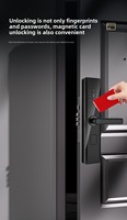 Cerradura Inteligente Automática Antirrobo con Huella Dactilar, Código, Tarjeta, Memoria, Almacenamiento en la Nube, Wi-Fi, Seguridad Grado C, Tuya